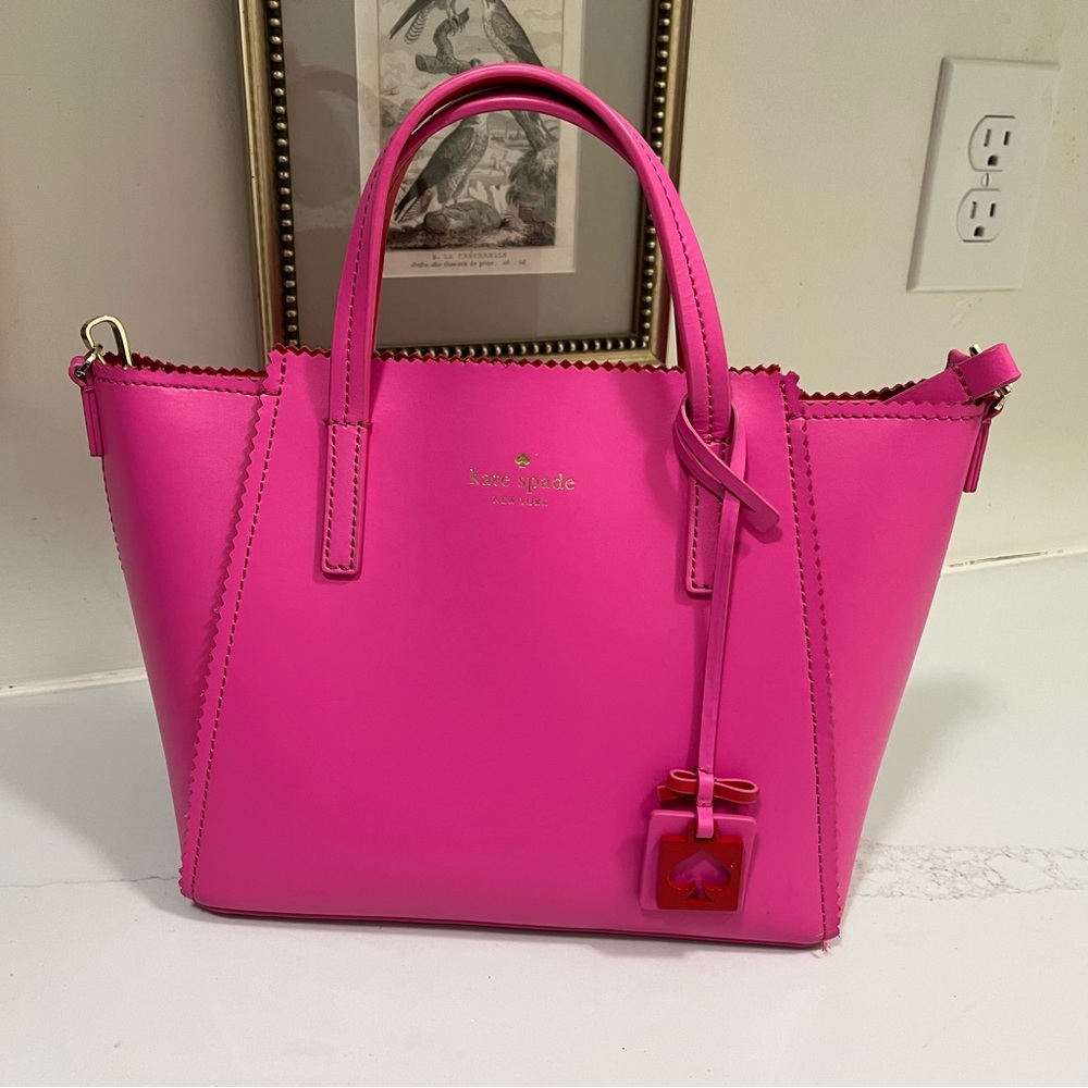 Kate Spade bright pink bag. - Picture 2 of 7